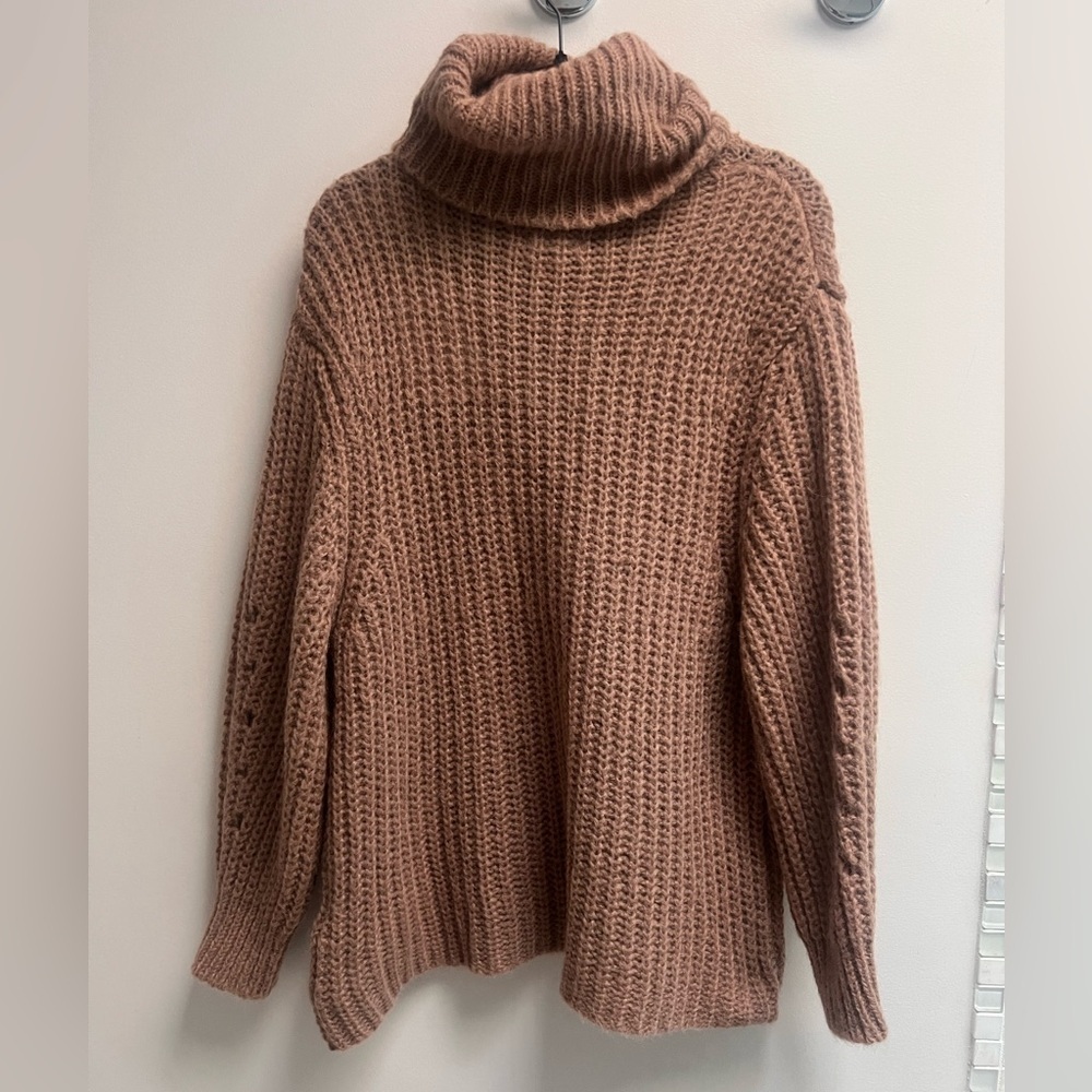 BA&SH Women’s Camel Brown Pull Emerald Turtleneck Sweater - Size Small - Picture 5 of 14